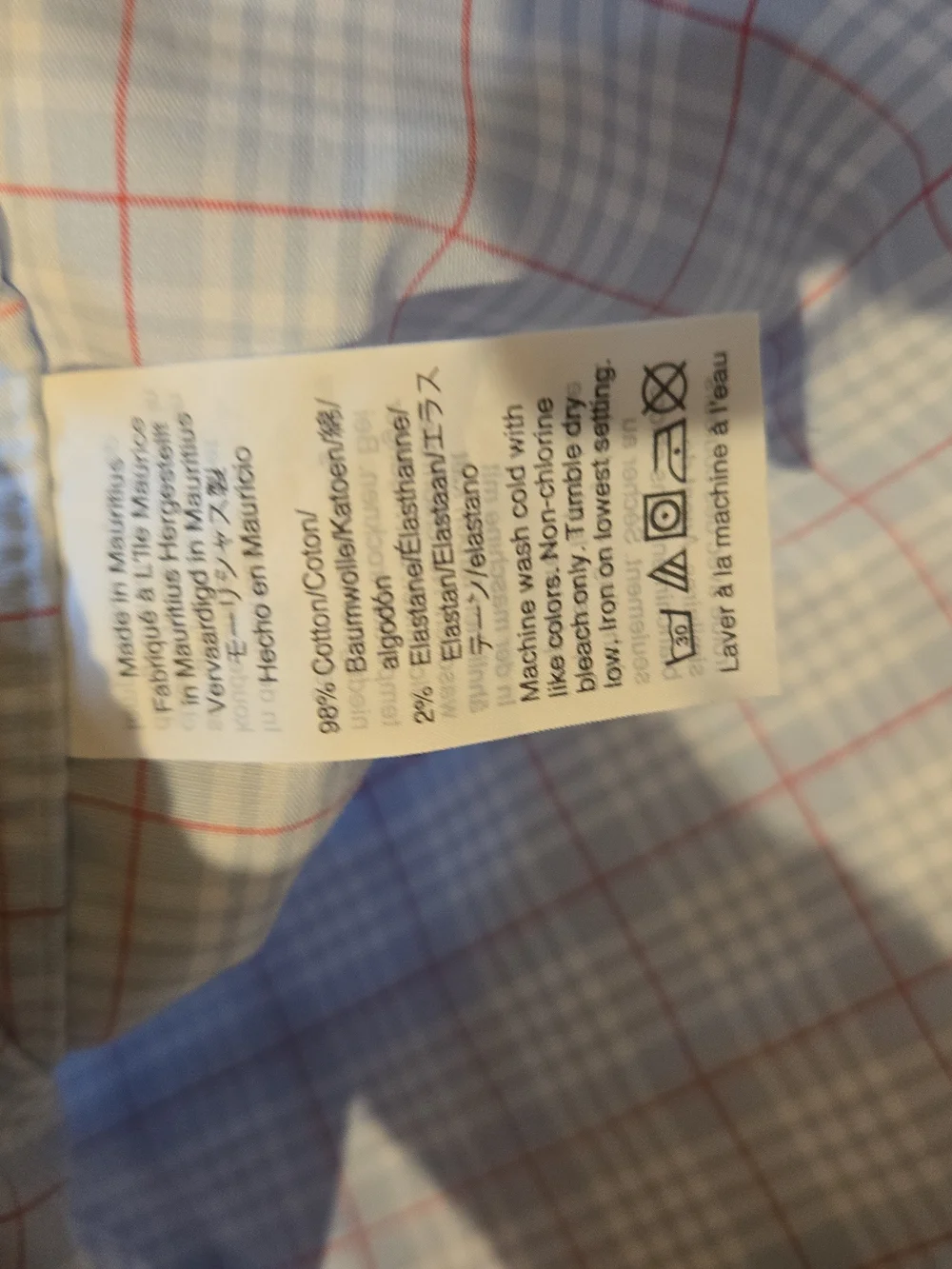 J. Crew Men's Light Blue and Pink Plaid Button-Down Shirt